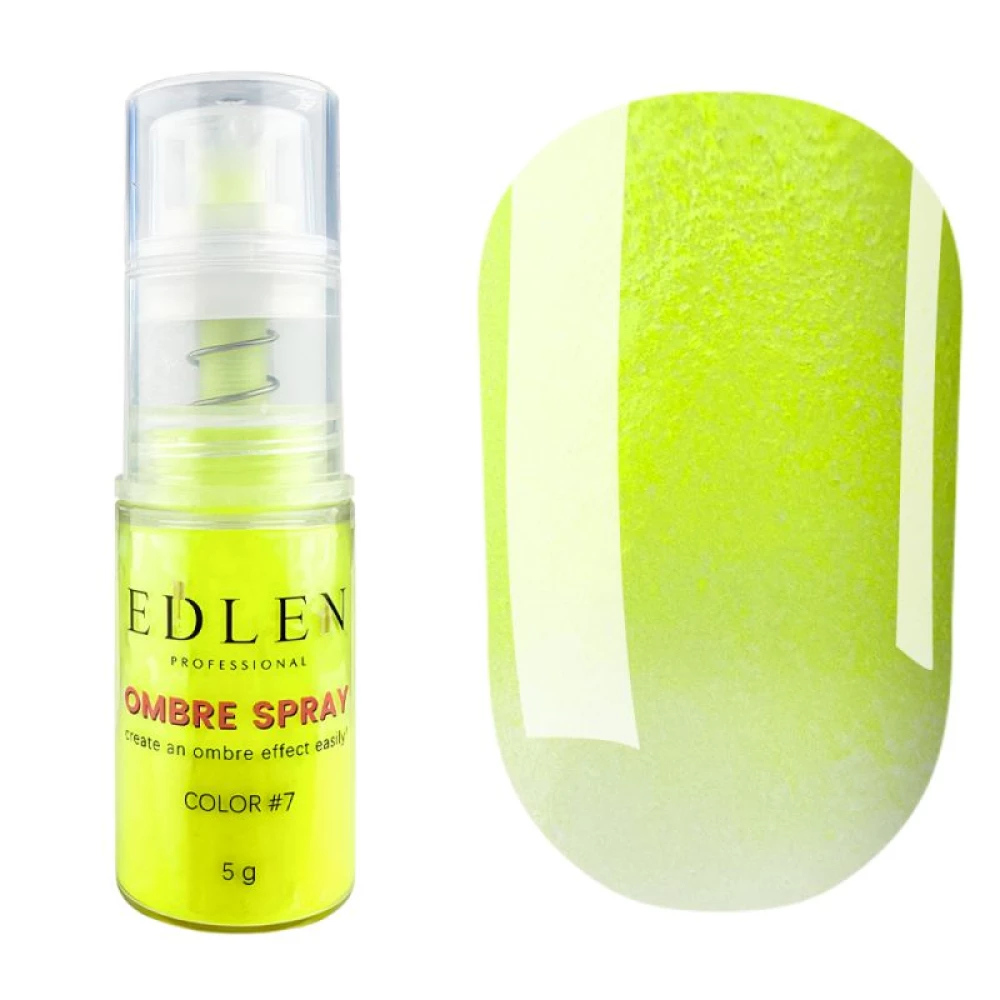 Спрей для эффекта омбре Edlen Ombre Spray Color №7 (желтый), 5 г