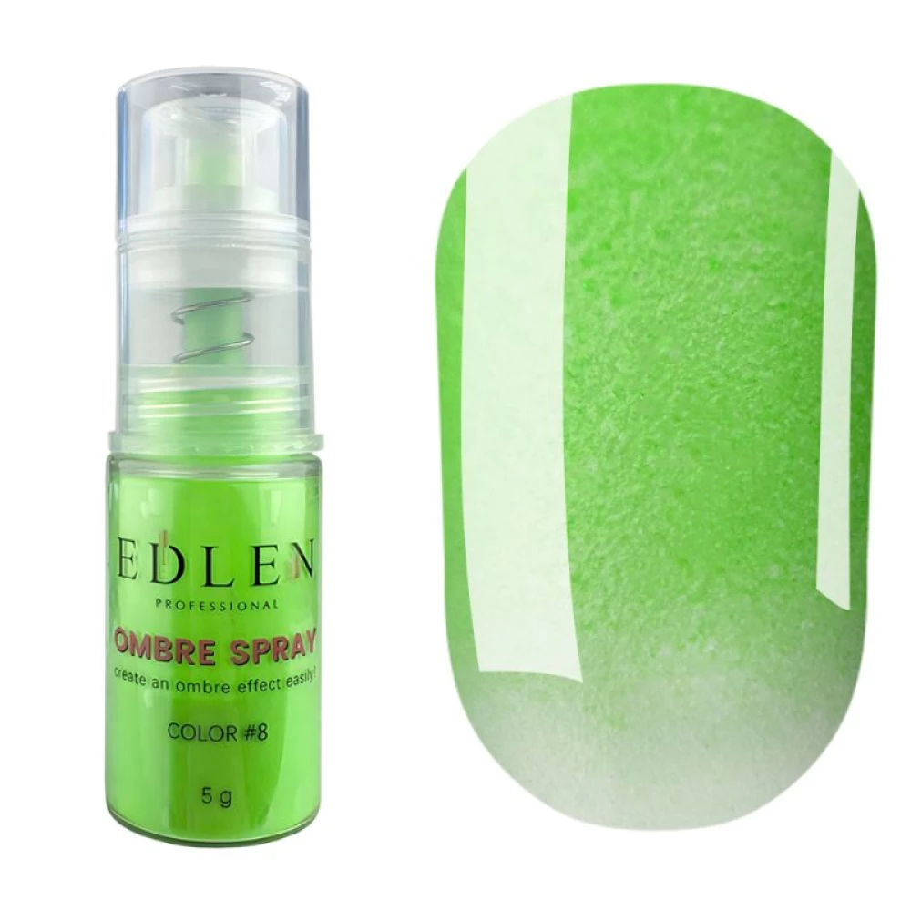 Спрей для эффекта омбре Edlen Ombre Spray Color №8 (зеленый), 5 г