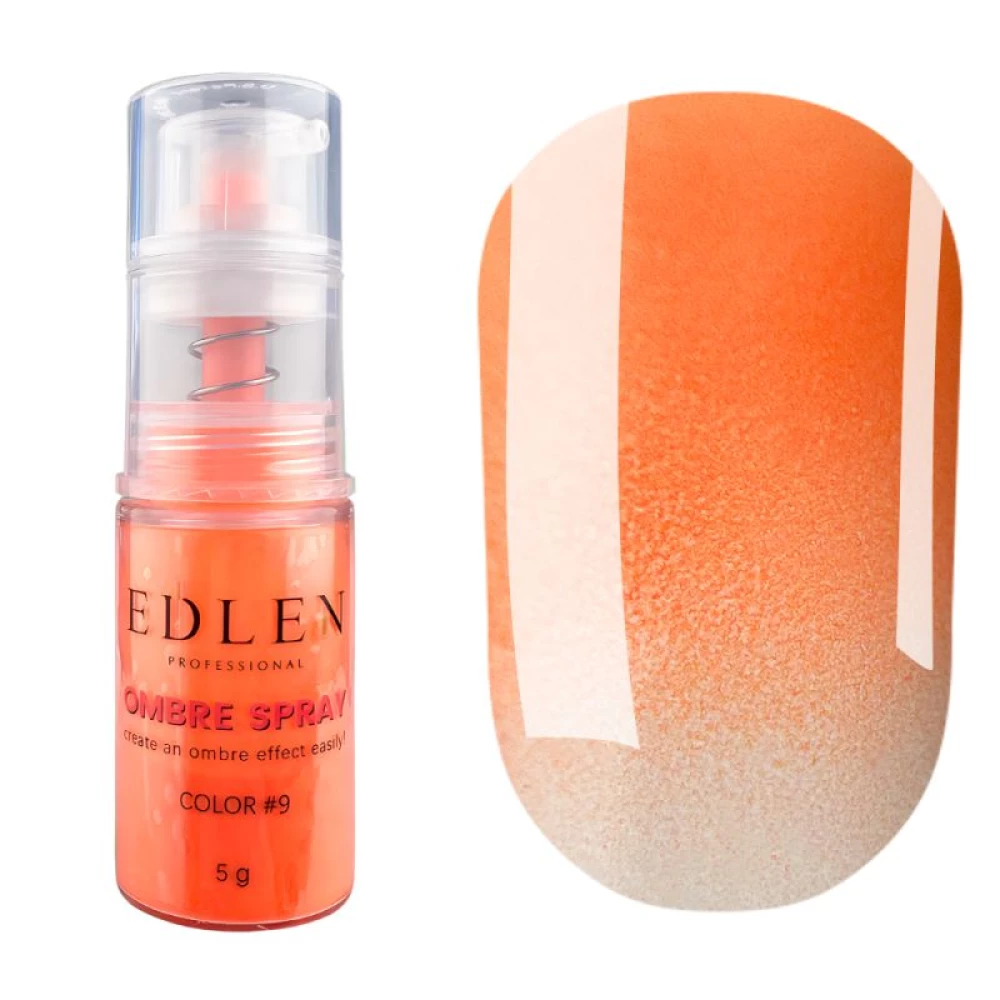 Спрей для эффекта омбре Edlen Ombre Spray Color №9 (оранжевый), 5 г