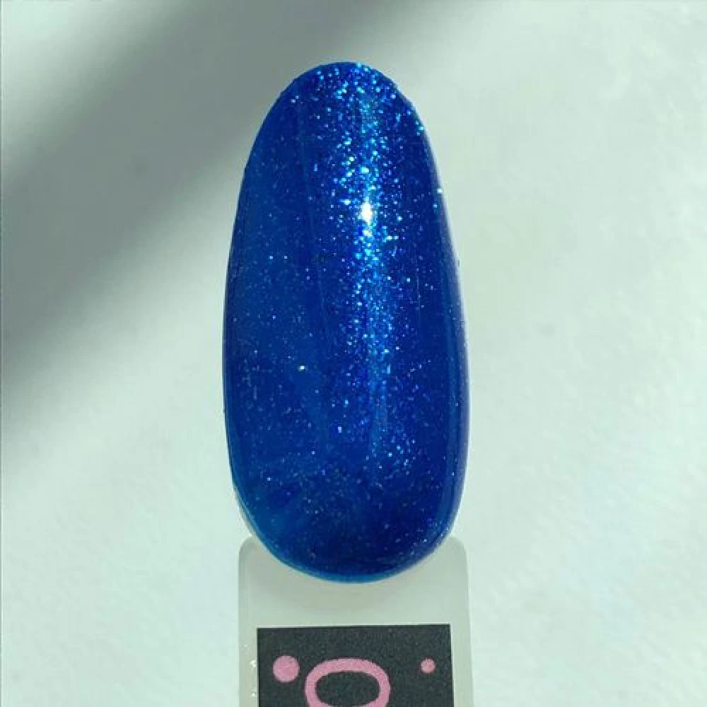 Гель-лак Kira Nails 24 Karat №010 (синий с блестками), 6 мл