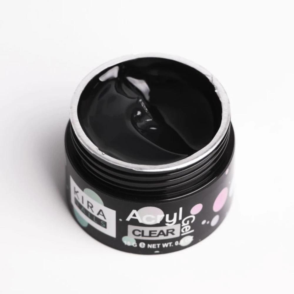 Акрил-гель Kira Nails Acryl Gel - Clear (прозорий), 15 г
