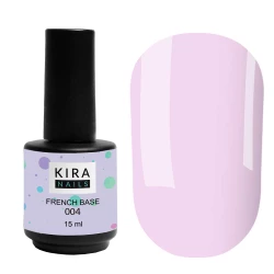 Kira Nails French Base 004 (лиловый), 15 мл
