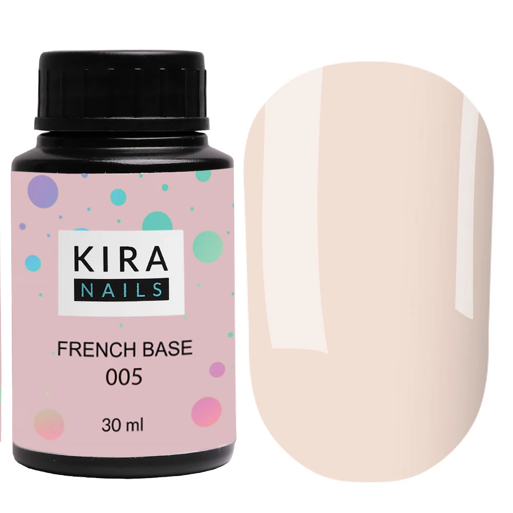 Kira Nails French Base 005 (светло-бежевый), 30 мл