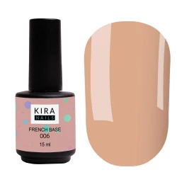 Kira Nails French Base 006 (теплый бежевый), 15 мл