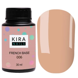 Kira Nails French Base 006 (теплий бежевий), 30 мл Kira Nails French Base 006 (теплий бежевий), 30 мл