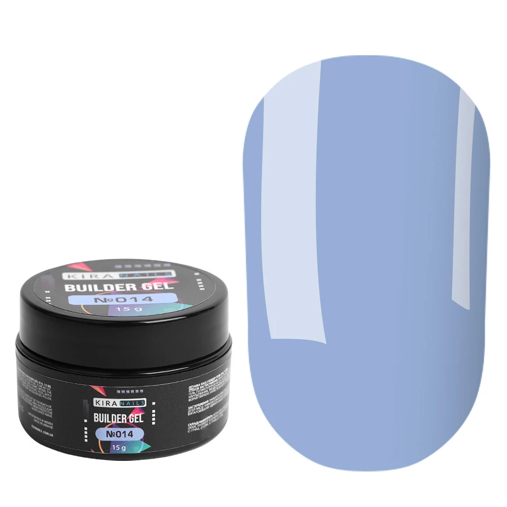 Kira Nails Builder Gel 014 (васильковый), 15 г