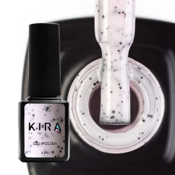 Гель-лак Kira Nails Чиа Пудинг №001 Ваниль (с крошкой), 6 мл