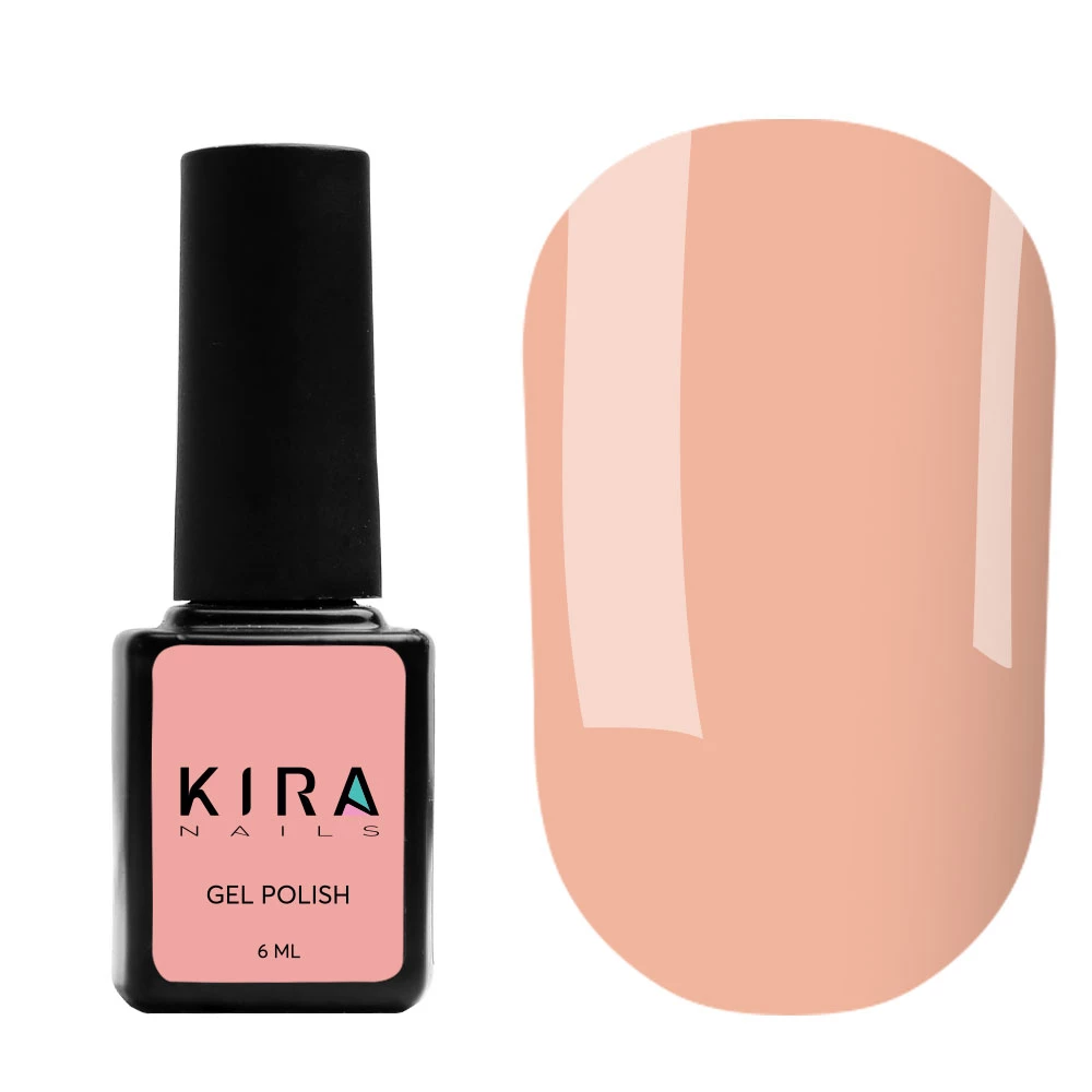 Гель-лак Kira Nails №006 (рожево-персиковий для френча, емаль), 6 мл
