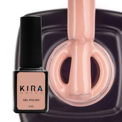 Гель-лак Kira Nails №045 (темно-карамельний з мілким шимером), 6 мл