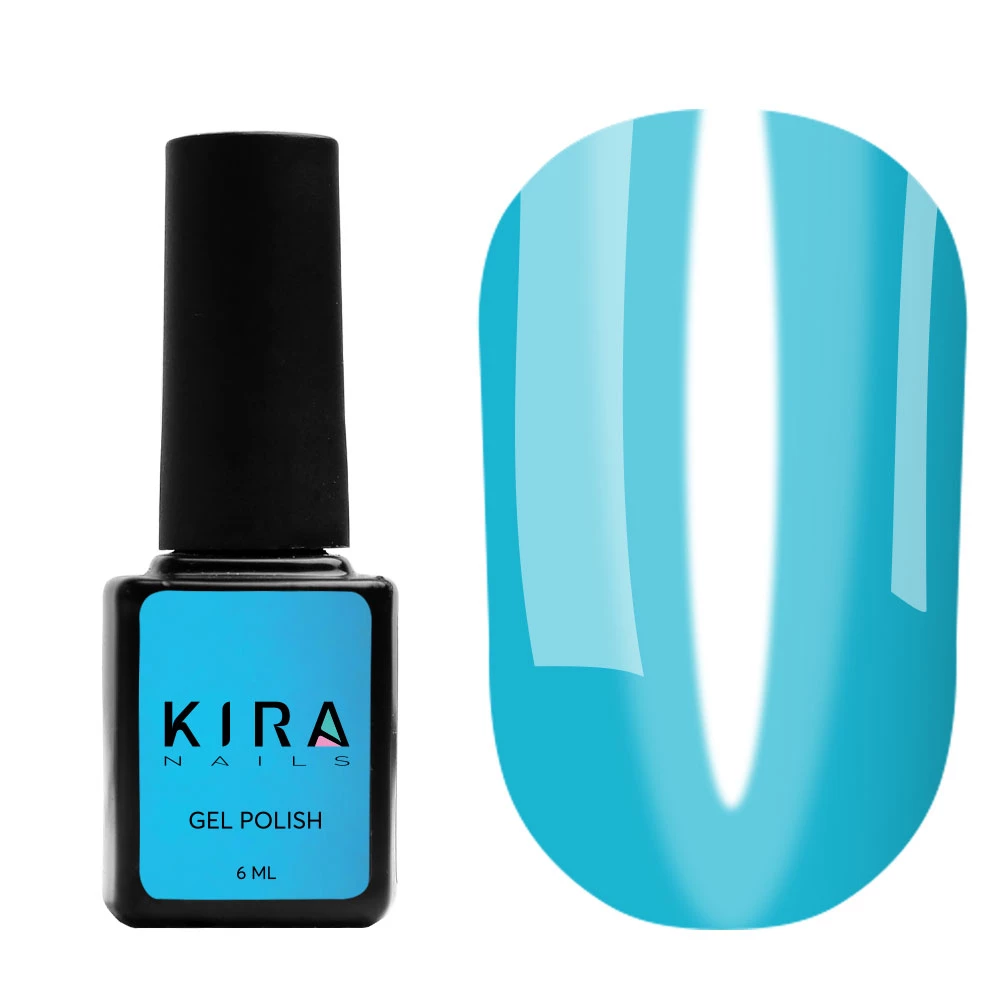 Гель-лак Kira Nails Vitrage №V05 (зеленый, витражный), 6 мл