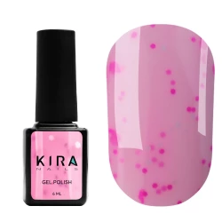 Гель-лак Kira Nails Yoghurt Boom! №009 (полуниця з вершками та неоновими блискітками, йогурт), 6 мл Гель-лак Kira Nails Yoghurt Boom! №009 (полуниця з вершками та неоновими блискітками, йогурт), 6 мл