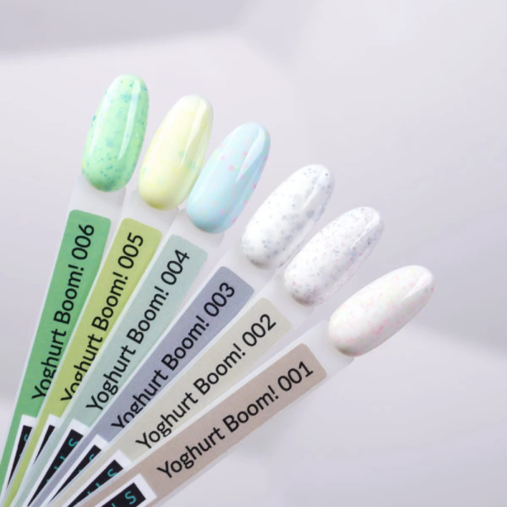Гель-лак Kira Nails Yoghurt Boom! №004 (помадка мармеладная с неоновыми блестками, йогурт), 6 мл