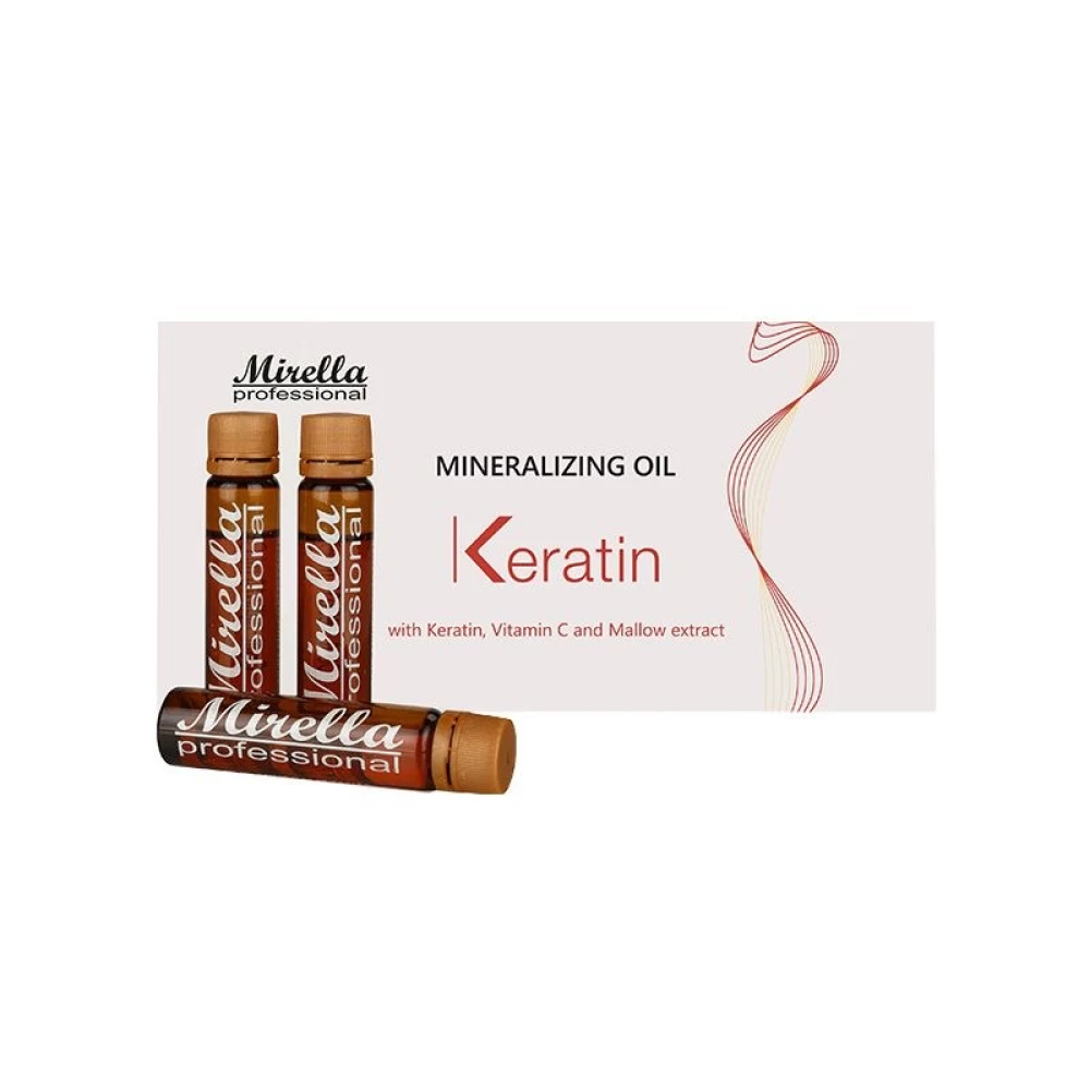 Масло минерализованное с кератином для волос MIRELLA 10 мл, шт