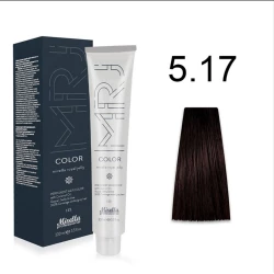 Крем-краска перманентная для волос Mirella Professional MRJ Color - 5.17, светлый шатен пепельно-древесный, 100 мл Крем-краска перманентная для волос Mirella Professional MRJ Color - 5.17, светлый шатен пепельно-древесный, 100 мл