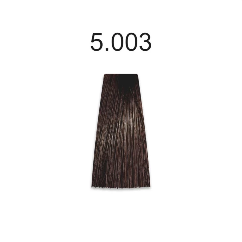 Крем-краска перманентная для волос Mirella Professional MRJ Color - 5.003, светлый натуральный шатен золотистый, 100 мл