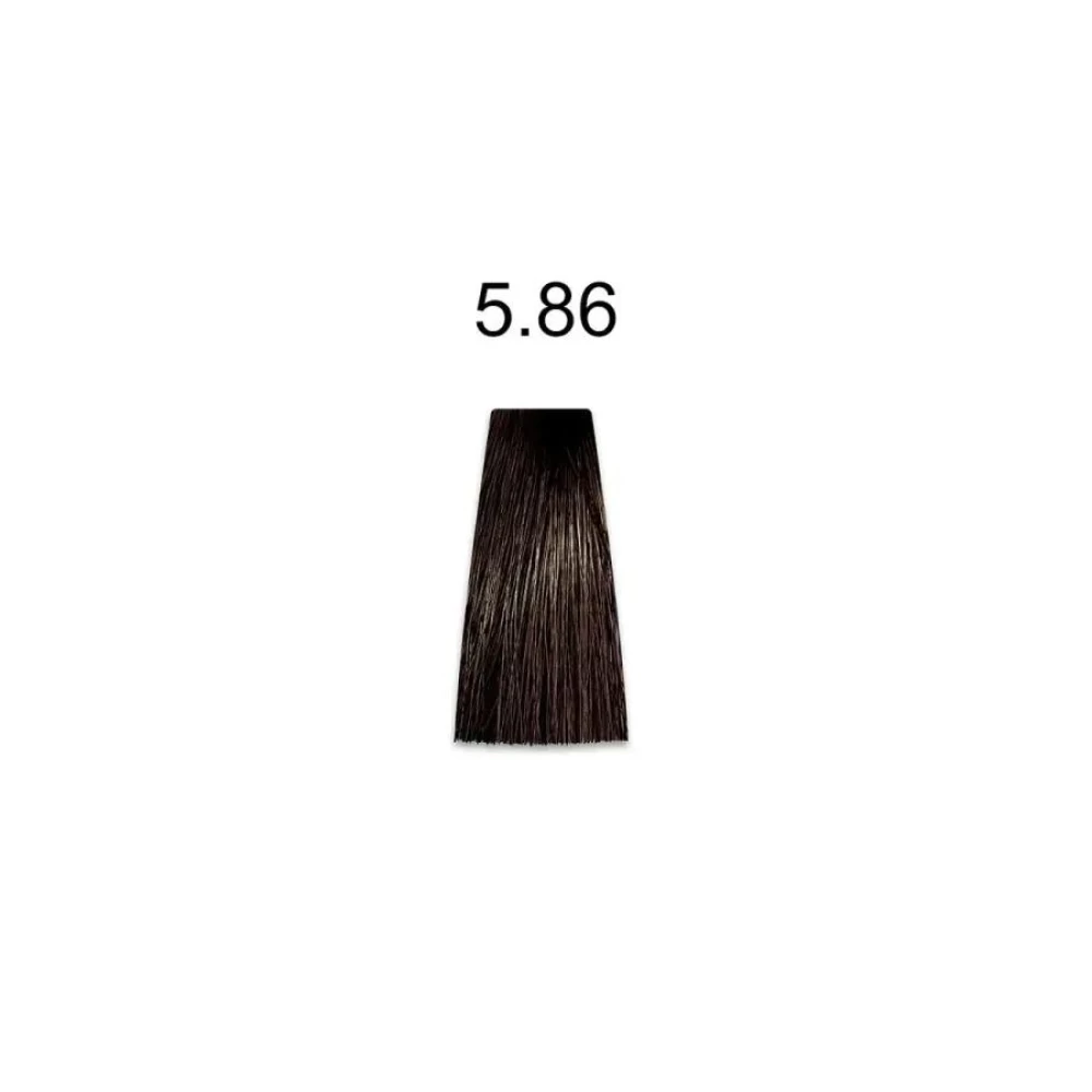 Крем-краска перманентная для волос Mirella Professional MRJ Color - 5.86, светлый коричневый шатен, 100 мл