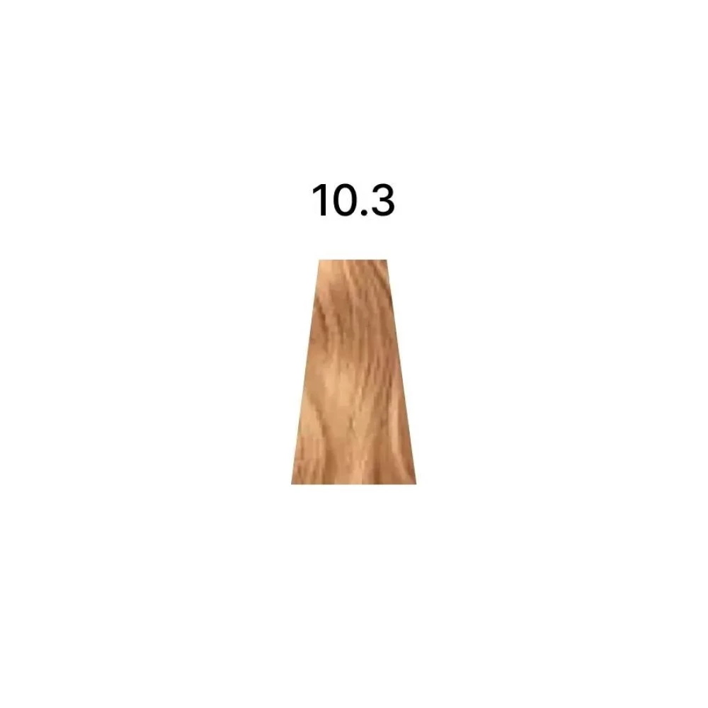 Крем-краска перманентная для волос Mirella Professional MRJ Color - 10.3 платиновый золотистый блондин, 100 мл