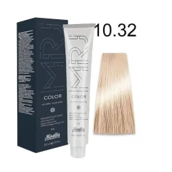 Крем-краска перманентная для волос Mirella Professional MRJ Color – 10.32, платиновый блондин золотисто-фиолетовый, 100 мл Крем-краска перманентная для волос Mirella Professional MRJ Color – 10.32, платиновый блондин золотисто-фиолетовый, 100 мл