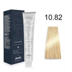 Крем-краска перманентная для волос Mirella Professional MRJ Color – 10.82, платиновый блондин коричнево-фиолетовый, 100 мл Крем-краска перманентная для волос Mirella Professional MRJ Color – 10.82, платиновый блондин коричнево-фиолетовый, 100 мл