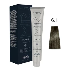 Крем-краска перманентная для волос Mirella Professional MRJ Color - 6.1, темный пепельный блондин, 100 мл Крем-краска перманентная для волос Mirella Professional MRJ Color - 6.1, темный пепельный блондин, 100 мл