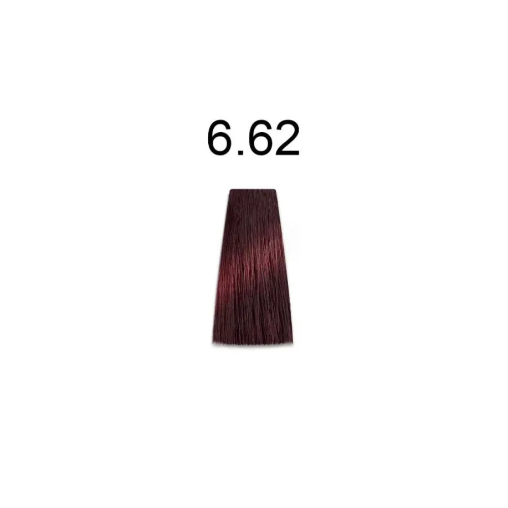 Крем-краска перманентная для волос Mirella Professional MRJ Color – 6.62, темный блондин красно-фиолетовый, 100 мл