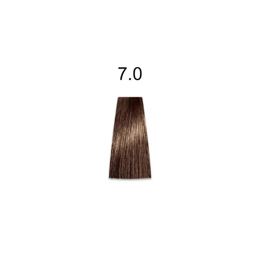 Крем-краска перманентная для волос Mirella Professional MRJ Color - 7.0 натуральный блондин, 100 мл