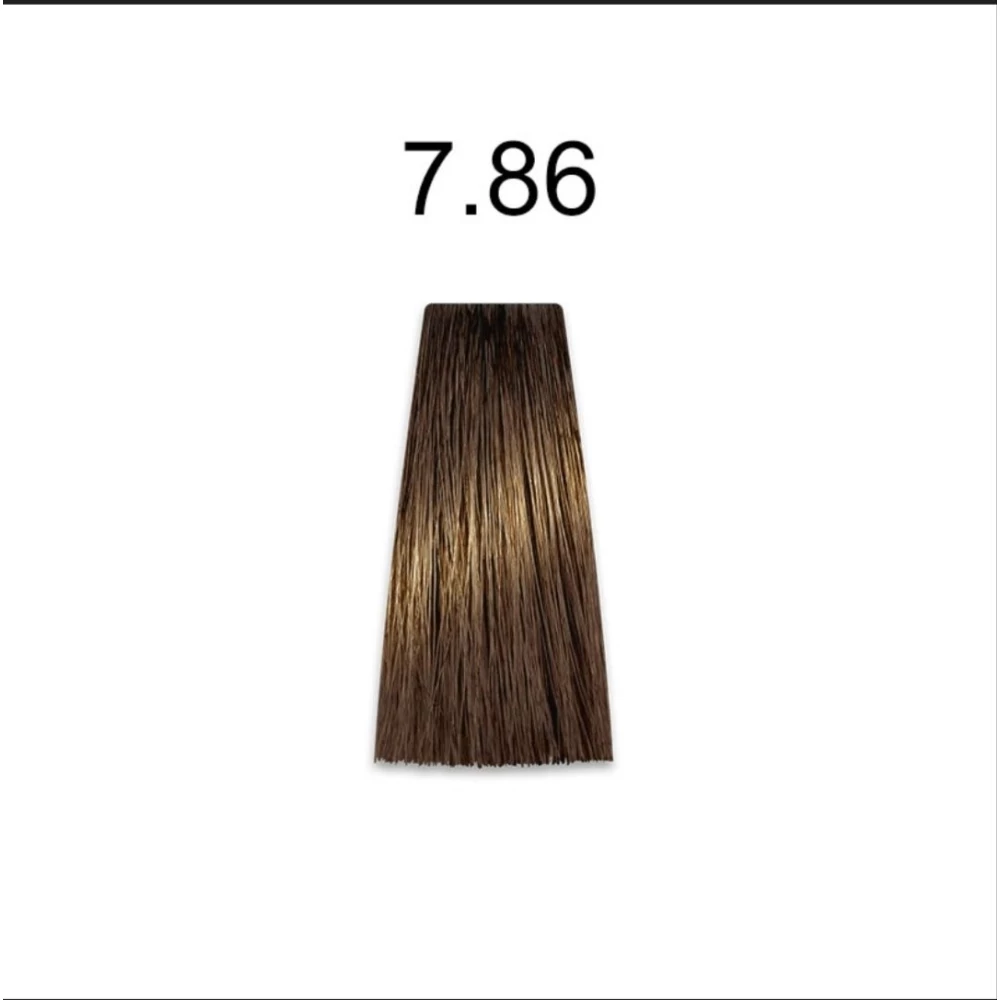 Крем-краска перманентная для волос Mirella Professional MRJ Color - 7.86 блондин коричнево-красный, 100 мл