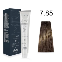 Крем-краска перманентная для волос Mirella Professional MRJ Color - 7.85 блондин коричнево-махагоновый, 100 мл