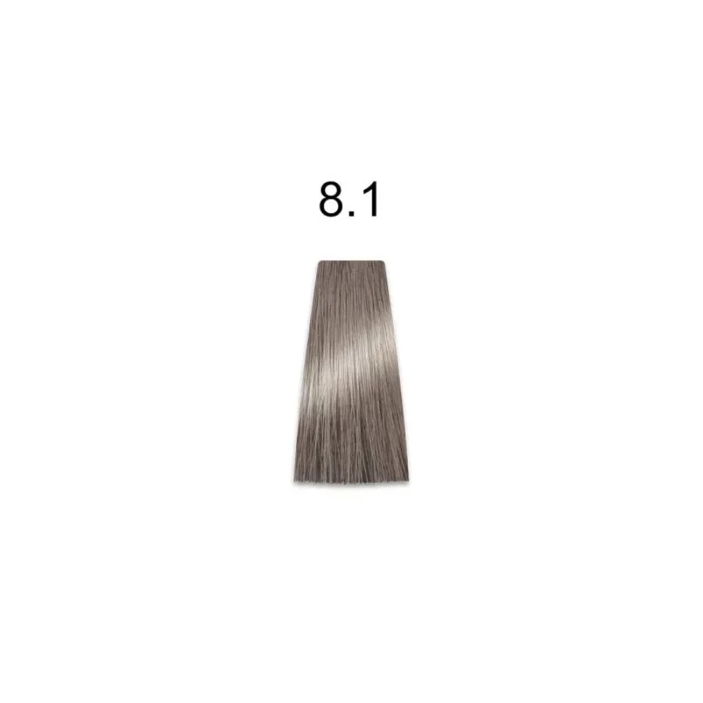 Крем-краска перманентная для волос Mirella Professional MRJ Color - 8.1, светлый пепельный блондин, 100 мл