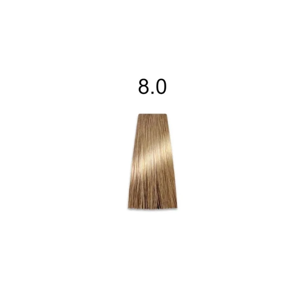 Крем-краска перманентная для волос Mirella Professional MRJ Color – 8.0, светлый блондин, 100 мл