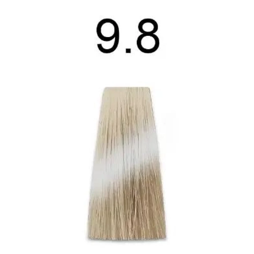 Крем-краска перманентная для волос Mirella Professional MRJ Color - 9.8, очень светлый коричневый блондин, 100 мл