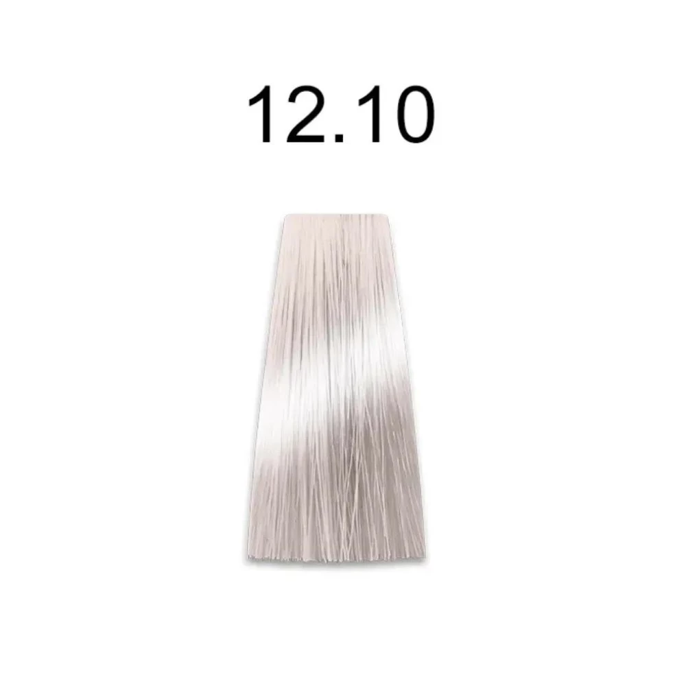 Крем-краска перманентная для волос Mirella Professional MRJ Color - 12.10, ультра-светлый блондин пепельный натуральный, 100 мл