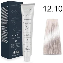 Крем-краска перманентная для волос Mirella Professional MRJ Color - 12.10, ультра-светлый блондин пепельный натуральный, 100 мл Крем-краска перманентная для волос Mirella Professional MRJ Color - 12.10, ультра-светлый блондин пепельный натуральный, 100 мл