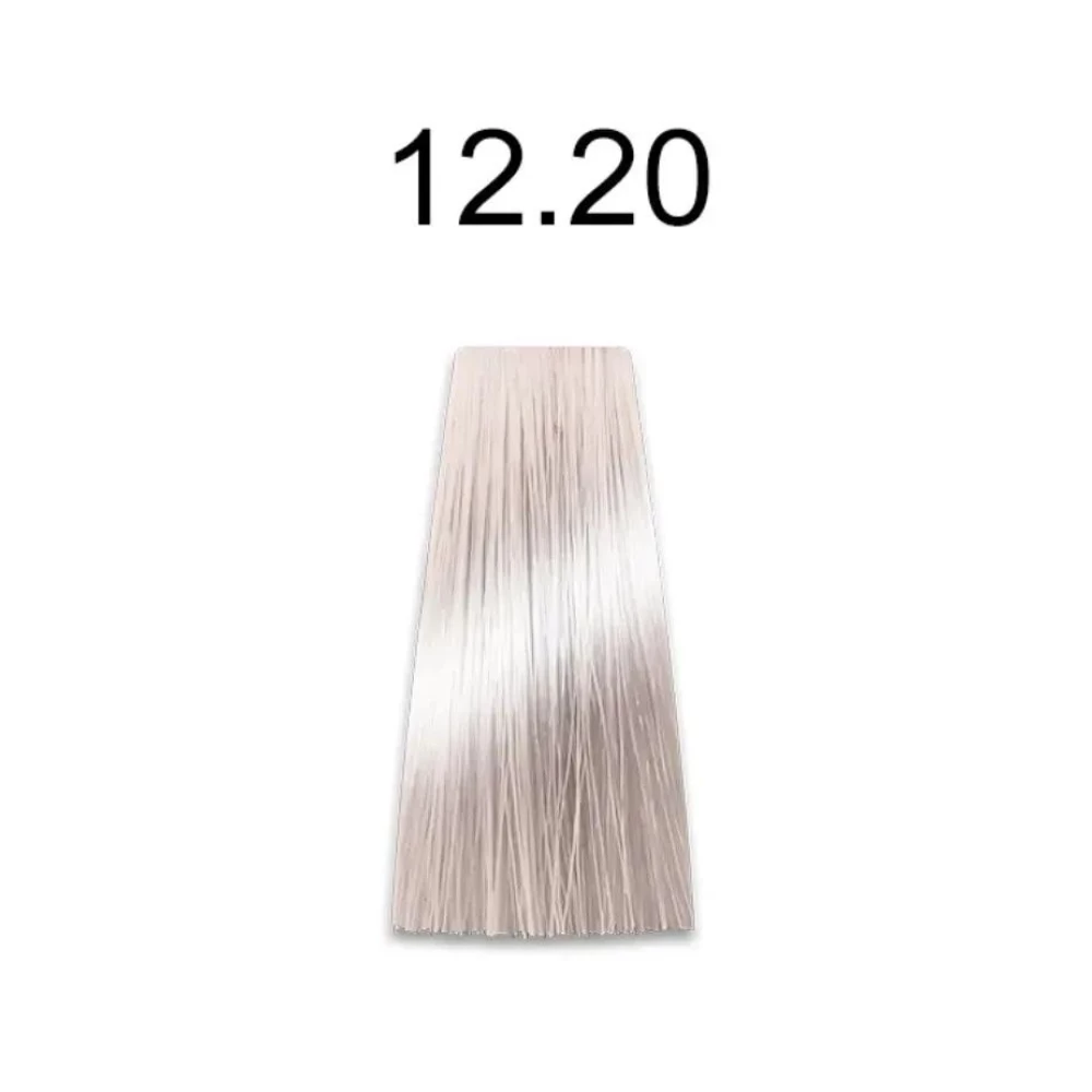 Крем-краска перманентная для волос Mirella Professional MRJ Color - 12.20, ультра-светлый фиолетовый блондин, 100 мл