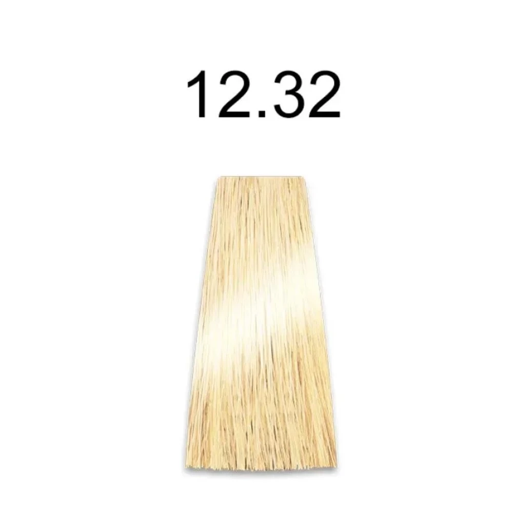 Крем-краска перманентная для волос Mirella Professional MRJ Color – 12.32, ультра-светлый блондин золотисто-фиолетовый, 100 мл