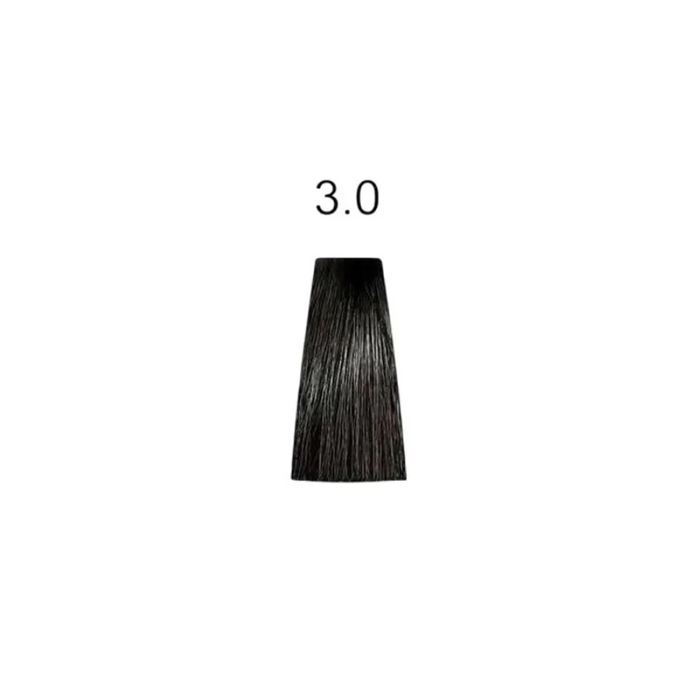 Крем-краска перманентная для волос Mirella Professional MRJ Color – 3,0, темный шатен, 100 мл