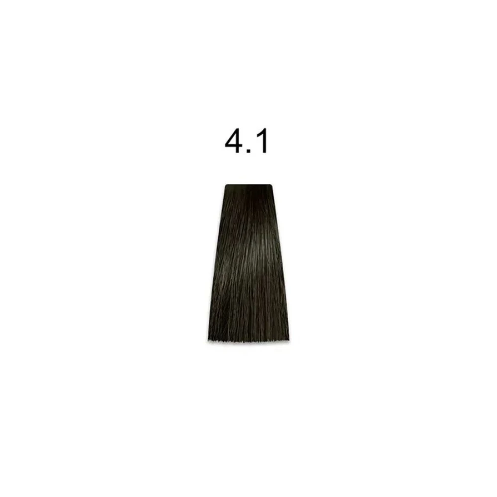 Крем-краска перманентная для волос Mirella Professional MRJ Color - 4.1, шатен пепельный, 100 мл