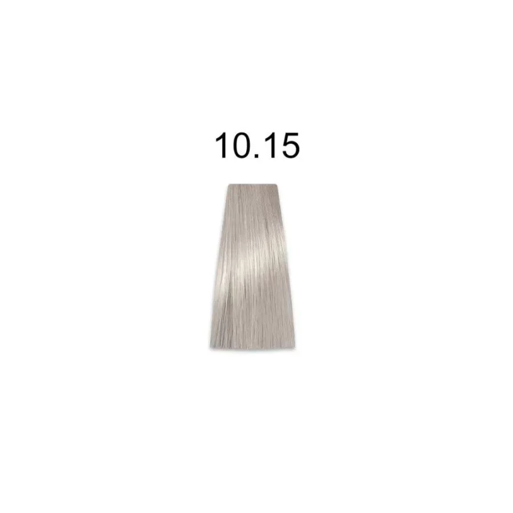 Крем-краска перманентная для волос Mirella Professional MRJ Color - 10.15, платиновый блондин пепельно-махагоновый, 100 мл