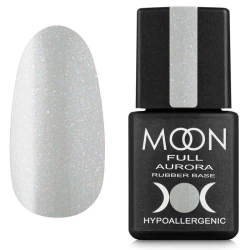 MOON FULL Base AURORA №2004 shimmer (світло-сіра із дрібним шиммером), 8 мл
