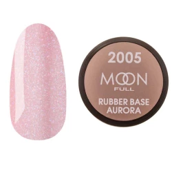 MOON FULL Base AURORA №2005 shimmer (рожева з дрібним шиммером), 15 мл