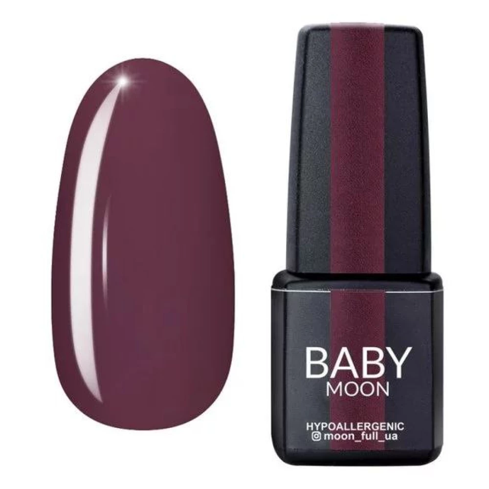 Гель-лак BABY Moon Burgundy №014 (коричнево-серый), 6 мл