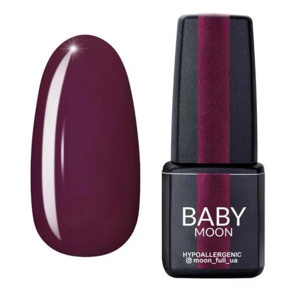 Гель-лак BABY Moon Burgundy №004 (темный-каштан), 6 мл