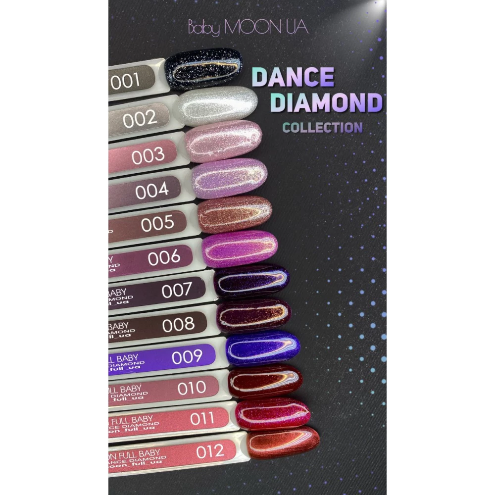 Гель-лак BABY Moon Dance Diamond №008 (рожевий шоколад), 6 мл