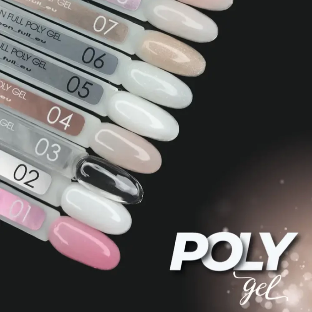 Полігель для нігтів Moon Full Poly Gel №01, рожева орхідея, 15 мл