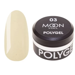 Полігель для нарощування Moon Full Poly Gel 03 прозорий, 15 мл