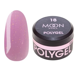 Полігель для нарощування Moon Full Poly Gel рожевий зефір №18, 15 мл.