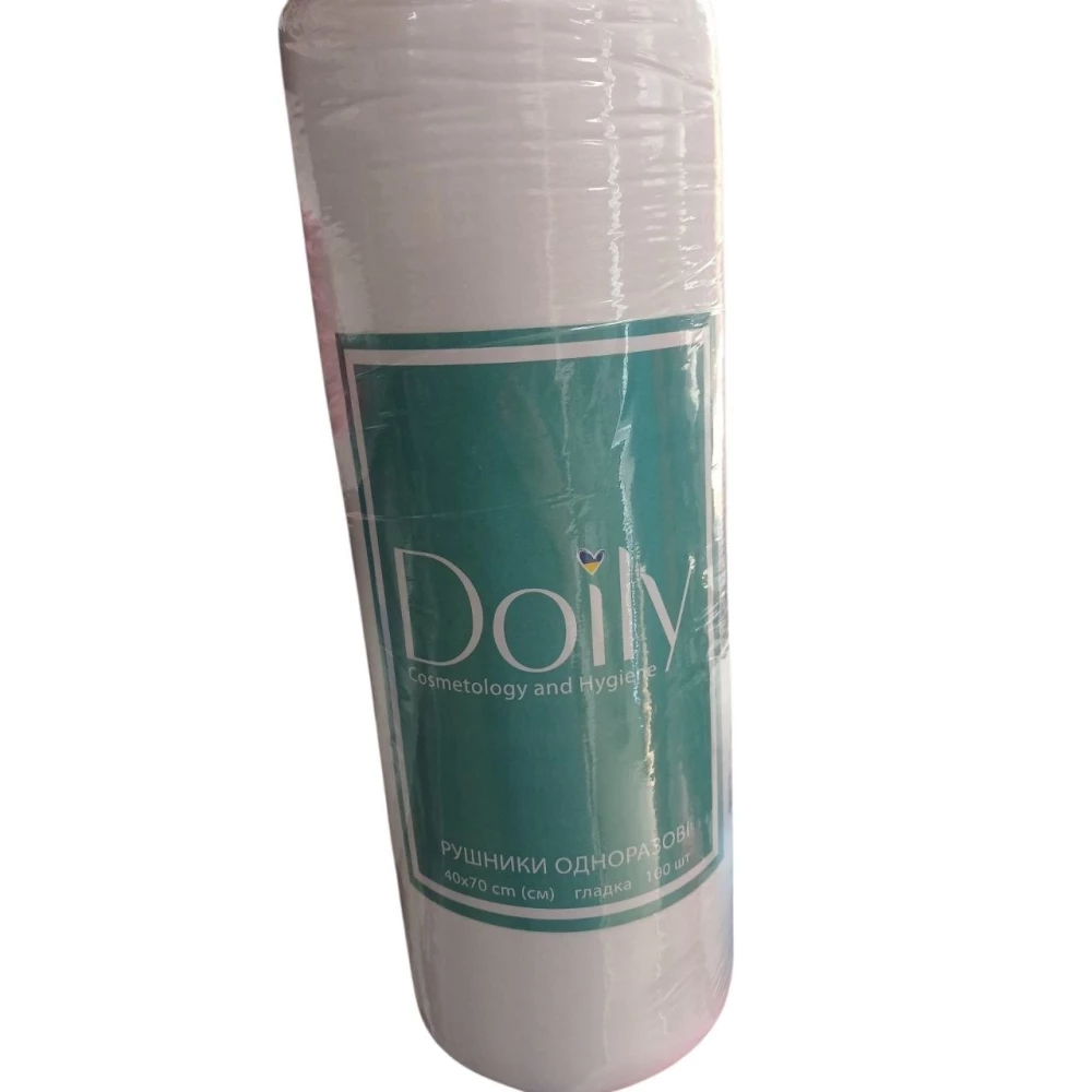 Полотенца в рулоне 40*70см, гладкие, 100шт/рул. Doily 40г/м2