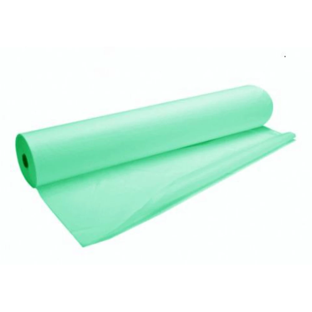 Простирадло одноразове зi спанбонду в рулоні 0.6х100 м, бірюза