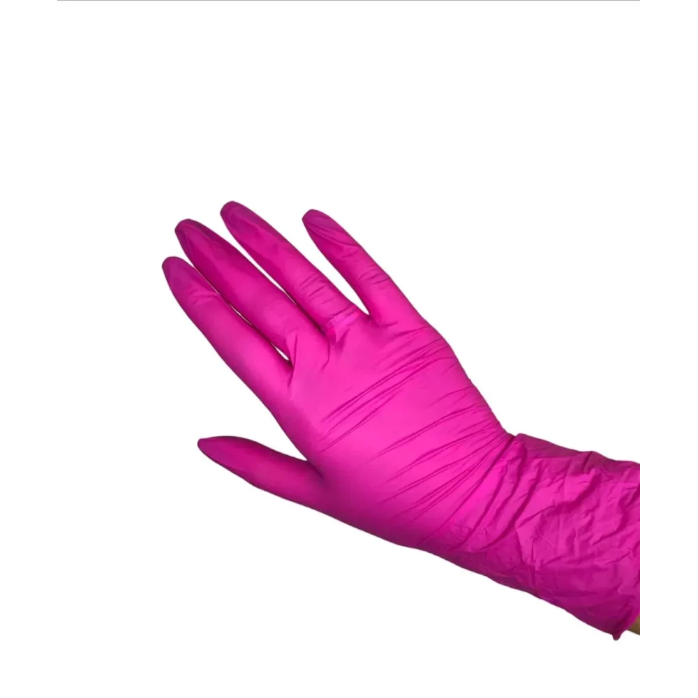 Рукавички нітрилові CEROS Рожеві Pink 3.5г, M, 100шт/уп.