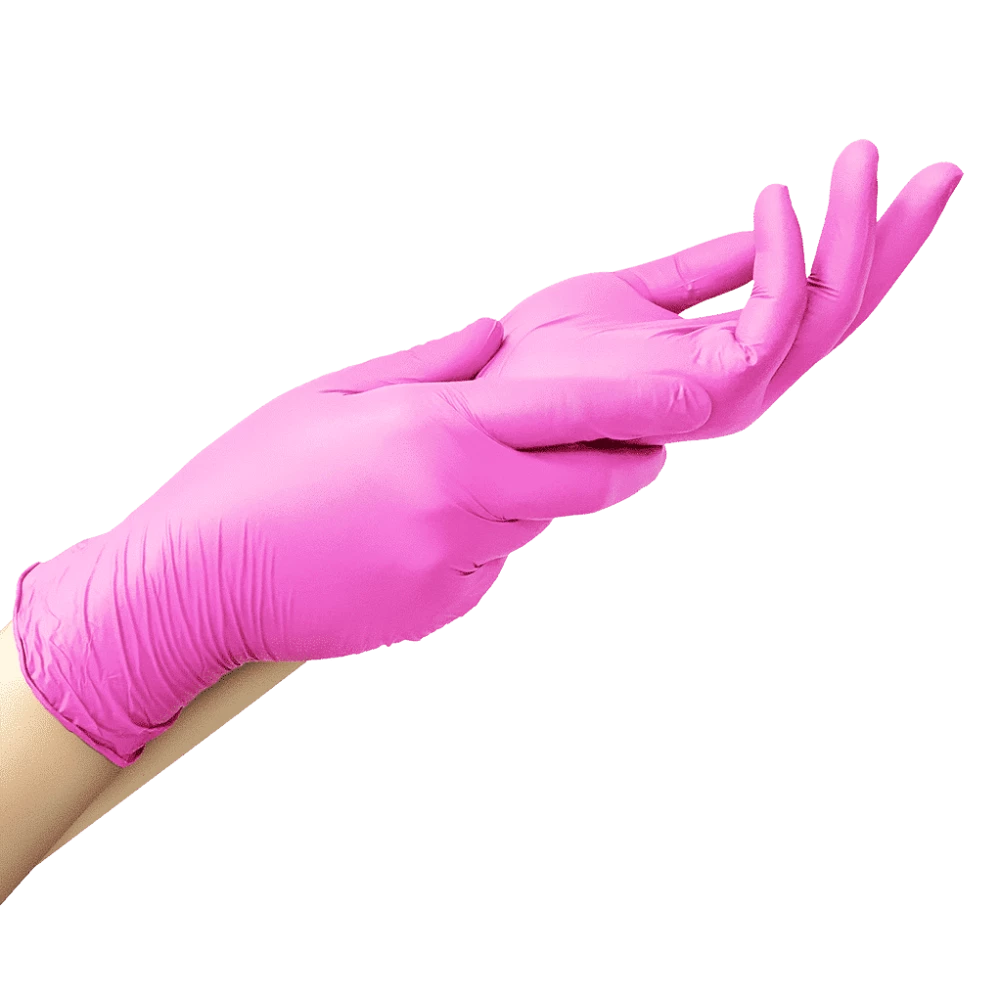 Рукавички нітрилові MediOK Rose Lake 3,5 г, розмір L, Рожеві - 100шт/уп